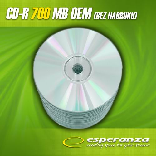 Esperanza CD-R OEM [ spindle 100 | 700MB | 52x | Silver ]