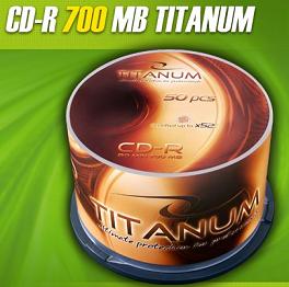 Titanum CD-R [ cakebox 50 | 700MB | 52x ]