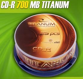 Titanum CD-R [ cakebox 25 | 700MB | 52x ]
