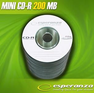 Esperanza mini CD-R [ spindle 100 | 195MB | 32x | case ]
