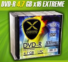 Extreme DVD-R [ slim jewel case 10 | 4.7GB | 16x ]