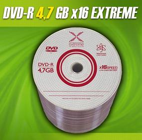Extreme DVD-R [ spindle 100 | 4.7GB | 16x ]