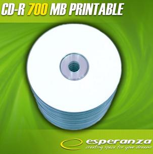 Esperanza CD-R [ spindle 100 | 700MB | 52x | pro tisk High Quality ]