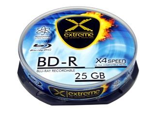 Extreme BD-R [ Cake Box 10 | 25GB | 4x ]