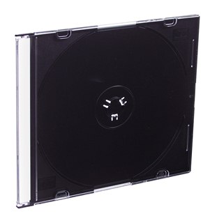 Esperanza PlastovÃ© krabiÄky slim 5,2mm na CD/DVD | 200 ks, ÄernÃ©
