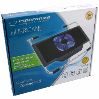 Esperanza EA121 HURRICANE ChladicÃ­ podloÅ¾ka pod NTB 15.4''-15.6'', 1 vent., LED