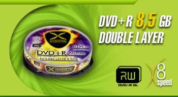 Extreme DVD+R Double Layer [ cake box 10 | 8.5 GB | 8x ]