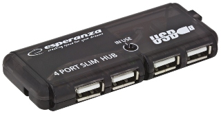 Esperanza EA112 Hub USB 2.0, 4 porty
