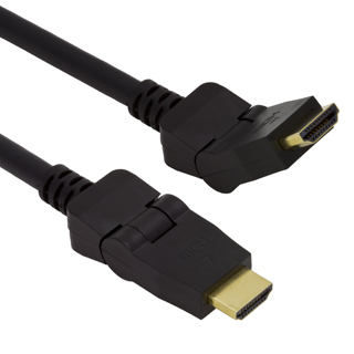 Esperanza EB111 Kabel HDMI 1.4 3D GOLD, pozlacenÃ½, ohebnÃ½ konektor, 1.5m