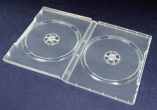 Esperanza PlastovÃ© krabiÄky na 2 DVD 14mm | 100 ks, transparentnÃ­