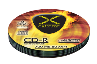 Extreme CD-R [ Soft Pack 10 | 700MB | 52x | Silver ]