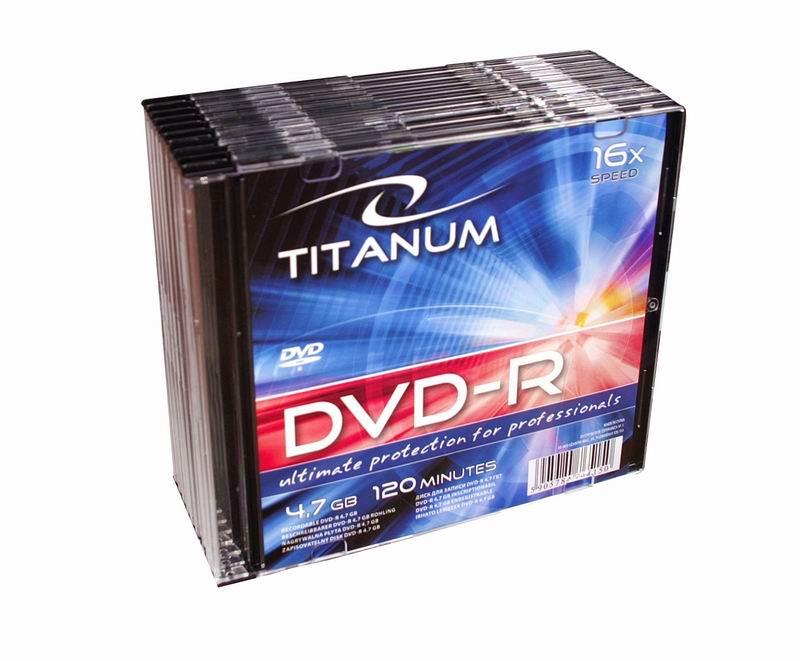 Titanum DVD-R [ slim jewel case 10 | 4.7GB | 16x ]