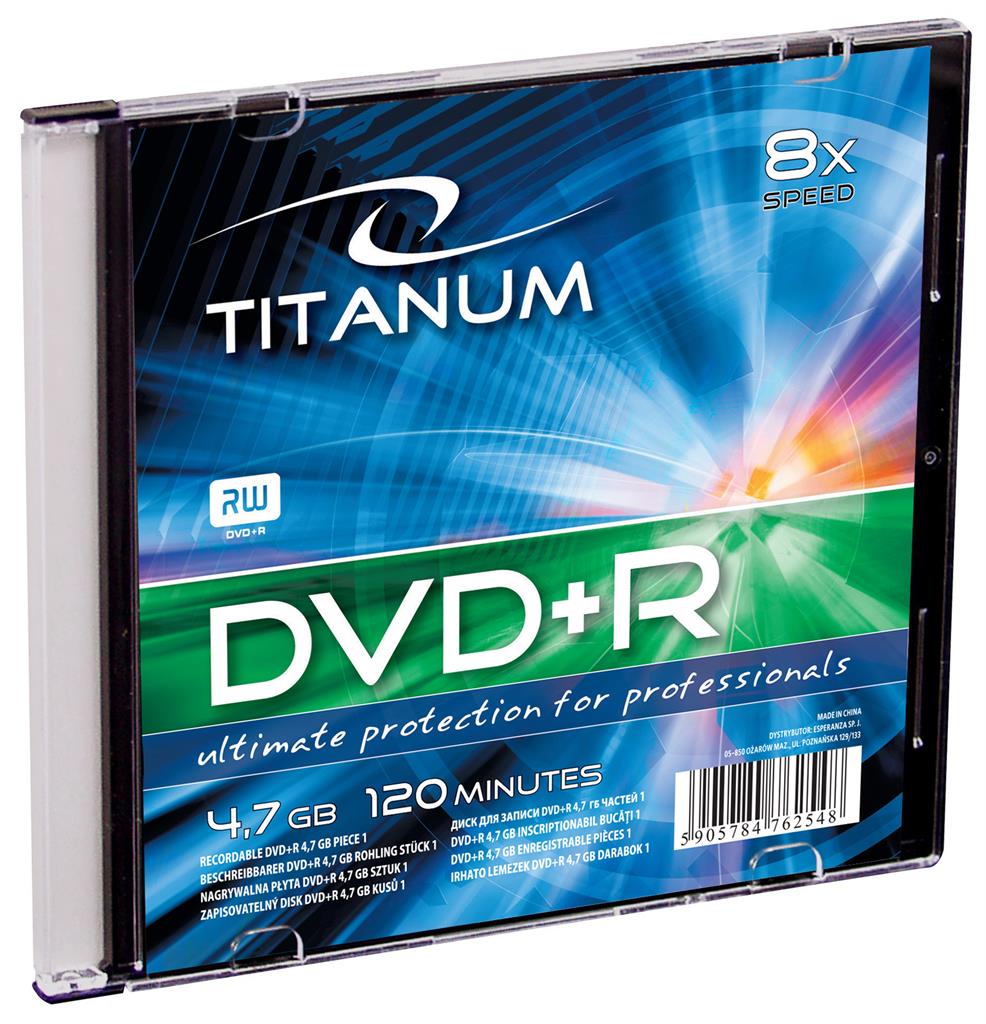 Titanum DVD+R [ slim jewel case 1 | 4.7GB | 8x ]