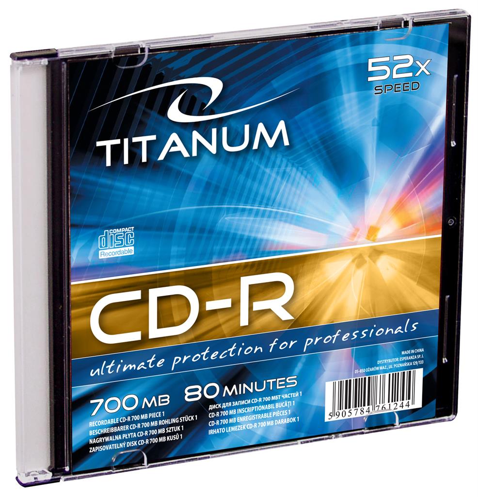 Titanum CD-R [ slim jewel case 1 | 700MB | 52x ]