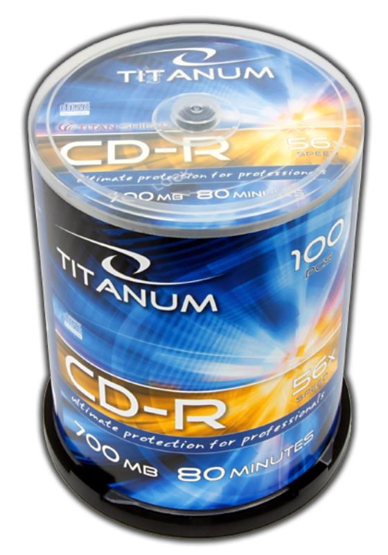 Titanum CD-R [ Cakebox 100 | 700MB | 52x ]