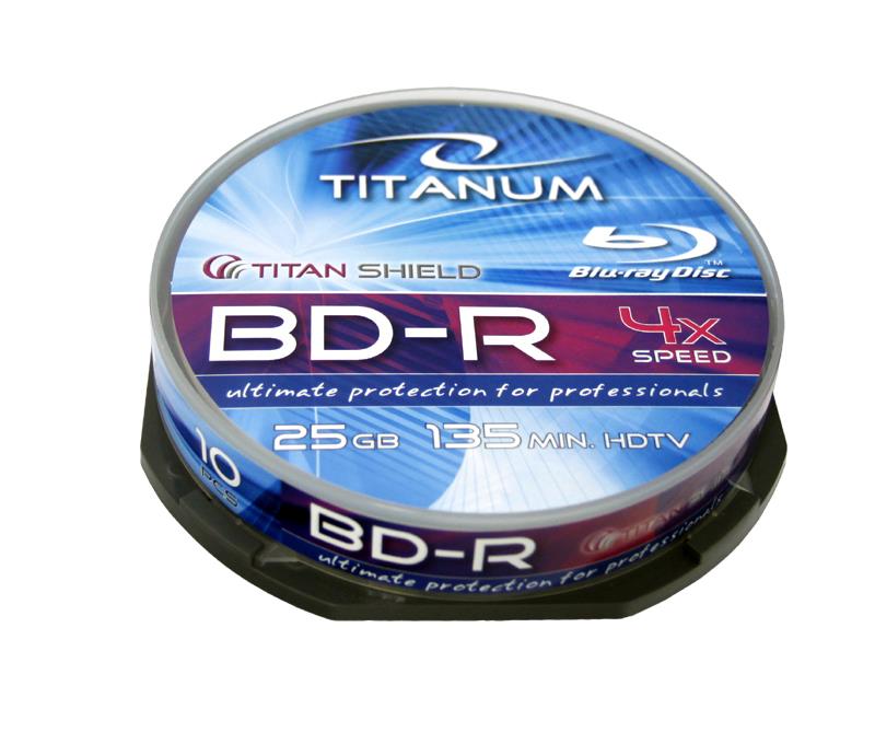 Titanum BD-R [ Cake Box 10 | 25GB | 4x ]