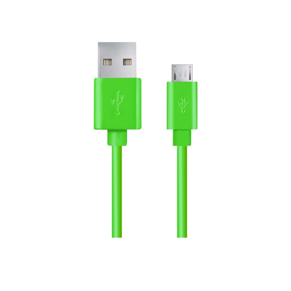 Esperanza EB172G Kabel Micro USB 2.0 A-B M/M 0.8m, zelenÃ½