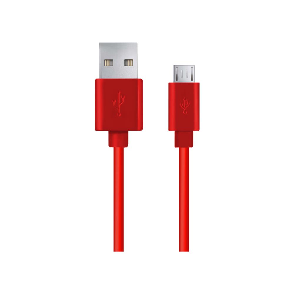 Esperanza EB172R Kabel Micro USB 2.0 A-B M/M 0.8m, ÄervenÃ½