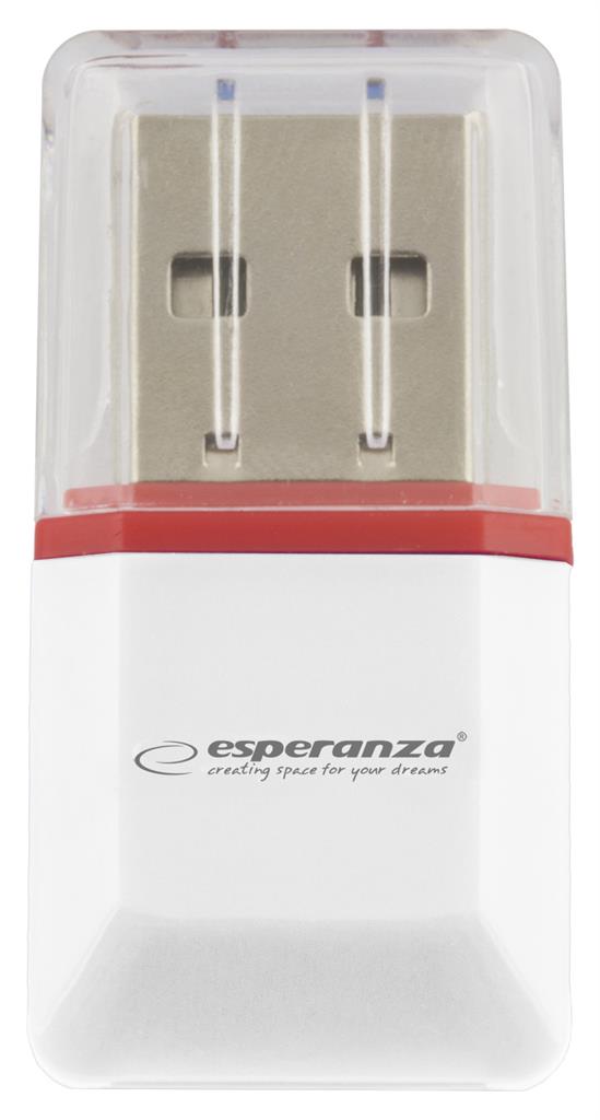 Esperanza EA134W ÄteÄka karet MicroSD/TF USB 2.0, bÃ­lÃ¡