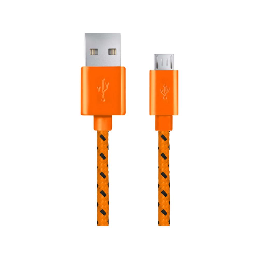 Esperanza EB175OB Kabel Micro USB 2.0 A-B M/M, opetenÃ½, 1.0m, oranÅ¾ovÃ½