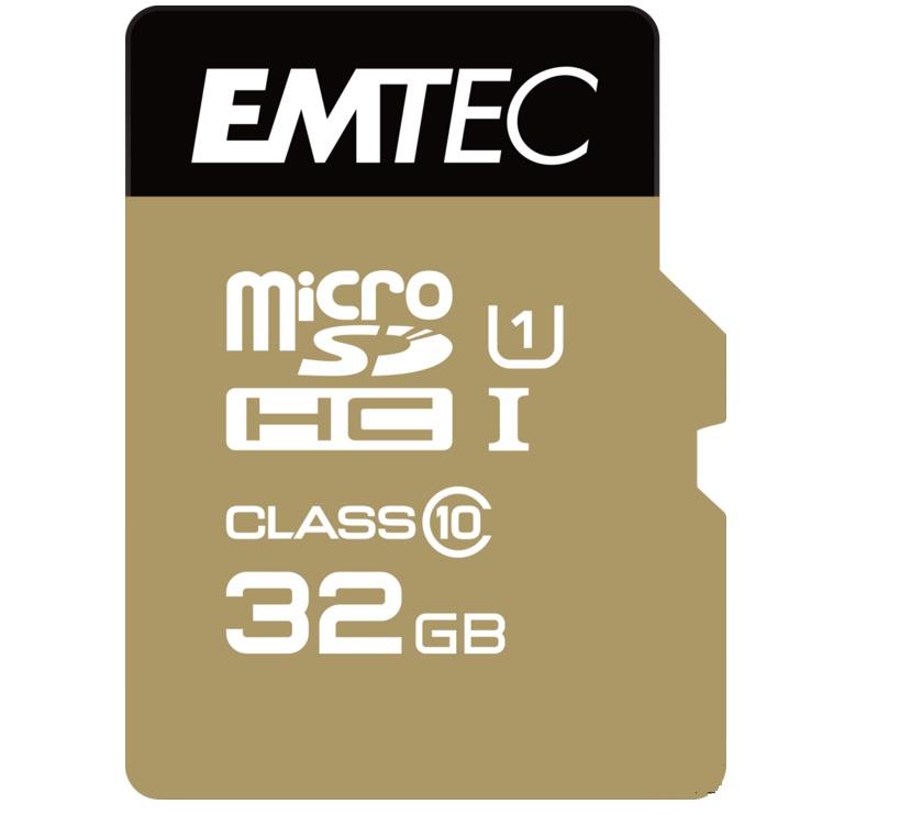 Emtec memory card microSDHC 32GB Class 10 Gold+ (85MB/s, 21MB/s)