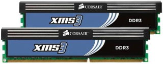 Corsair XMS3 4GB (Kit 2x2GB) 1600MHz DDR3, CL9 (9-9-9-24), 1.65V, chladiÄ, XMP
