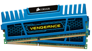 Corsair Vengeance 8GB (Kit 2x4GB) 1600MHz DDR3, CL9 1.5V, modrÃ½ chladiÄ, XMP
