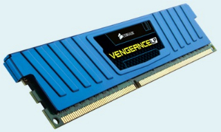 Corsair Vengeance 4GB (Kit 2x2GB) Low Prof. 1600MHz DDR3, CL9, modrÃ½ chladiÄ,XMP