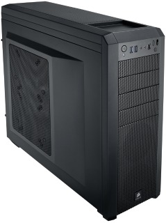 Corsair PC skÅÃ­Å Carbide Series 500R Mid-Tower ATX Black,3x vÄtrÃ¡k 120mm+1x200mm