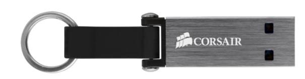 Corsair Flash Voyager Mini USB 3.0 32GB, hlinÃ­kovÃ½ s odolnÃ½m ÅemÃ­nkem a krouÅ¾kem