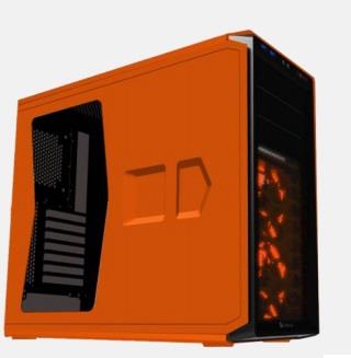 Corsair PC skÅÃ­Å Graphite Seriesâ¢ 230T Compact Mid Tower Case Orange, LED fans