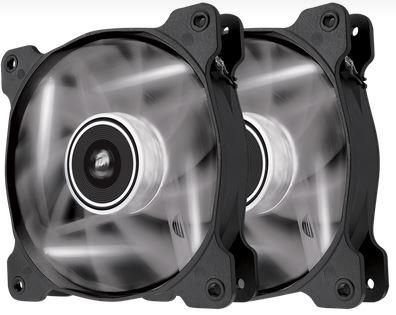Corsair Air Series AF120 LED White Quiet Edition, 2x120mm vent., 25dBA,Twin pack