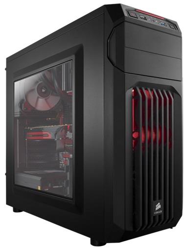Corsair PC skÅÃ­Å Carbide Seriesâ¢ SPEC-01 RED LED Mid Tower Gaming, vÄtrÃ¡k 120mm