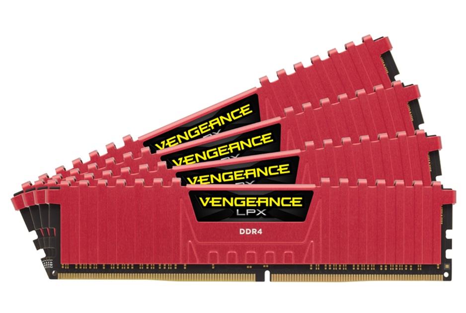Corsair Vengeance LPX 16GB (Kit 4x4GB) 2666MHz DDR4 CL16 DIMM 1.2V, ÄervenÃ½