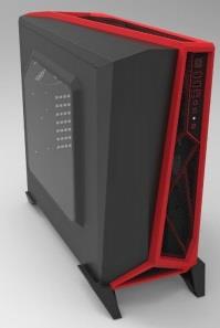 Corsair case Carbide Series SPEC-ALPHA, Atx, Micro Atx, Mini Itx, black&red