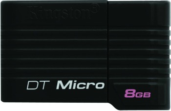 Kingston DataTraveler Micro 8GB USB 2.0 flashdisk, ÄernÃ½