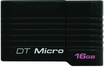 Kingston DataTraveler Micro 16GB USB 2.0 flashdisk, ÄernÃ½