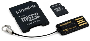 Kingston Mobility Kit G2 16GB (micro SDHC karta 16GB Class 4+ USB ÄteÄka+ adap.)