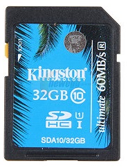 Kingston SDHC karta 32GB Class 10 UHS-I Ultimate 300x, (ÄtenÃ­/zÃ¡pis;90/45MB/s)