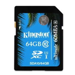 Kingston SDXC karta 64GB Class 10 UHS-I Ultimate 300x, (ÄtenÃ­/zÃ¡pis;90/45MB/s)
