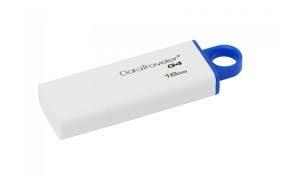 Kingston DataTraveler G4 16GB USB 3.0 flashdisk, bÃ­lo-modrÃ½