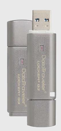 Kingston DataTraveler Locker+ G3 8GB USB 3.0, 100% HW Å¡ifrovÃ¡nÃ­, kovovÃ½
