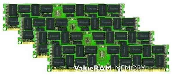 Kingston 64GB (Kit 4x16GB) 1600MHz DDR3 ECC Reg CL11 DIMM DR x4 w/TS Intel