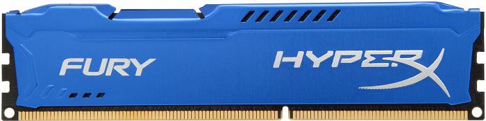 HyperX Fury 4GB 1600MHz DDR3 CL10 (10-10-10-30), modrÃ½ chladiÄ
