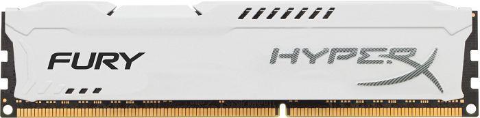 HyperX Fury 8GB 1600MHz DDR3 CL10 (10-10-10-30), bÃ­lÃ½ chladiÄ
