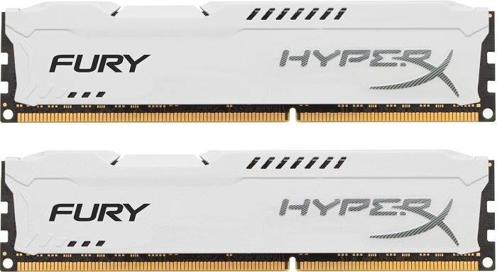 HyperX Fury 16GB (Kit 2x8GB) 1866MHz DDR3 CL10 DIMM, bilÃ½ chladiÄ