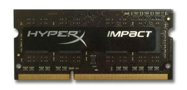 HyperX Impact 4GB 1600MHz DDR3L CL9 SODIMM 1.35V, ÄernÃ½ chladiÄ