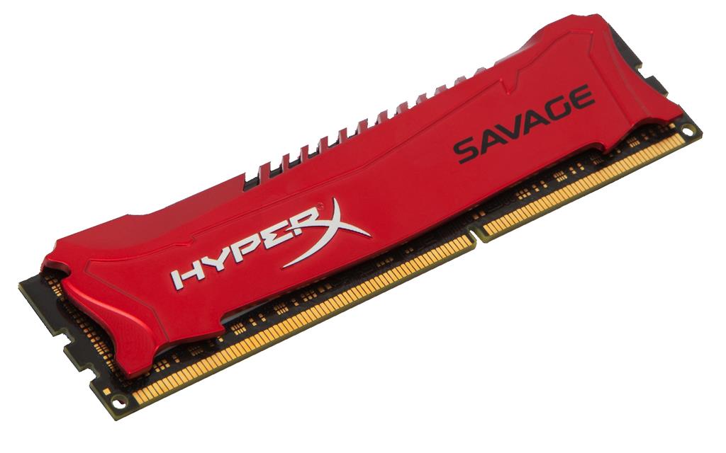 HyperX Savage 4GB 1600MHz DDR3 CL9 DIMM, ÄervenÃ½ chladiÄ, XMP