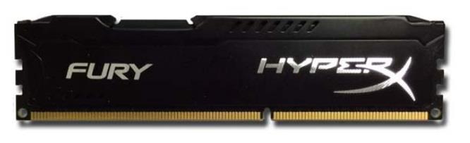 HyperX Fury 4GB 1333MHz DDR3 CL9 (9-9-9-27), ÄernÃ½ chladiÄ