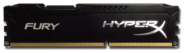 HyperX Fury 8GB 1333MHz DDR3 CL9 (9-9-9-27), ÄernÃ½ chladiÄ